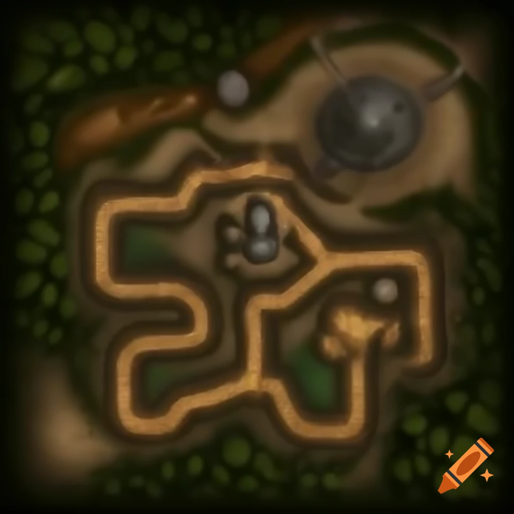 Snake god temple battle map for Dungeons and Dragons