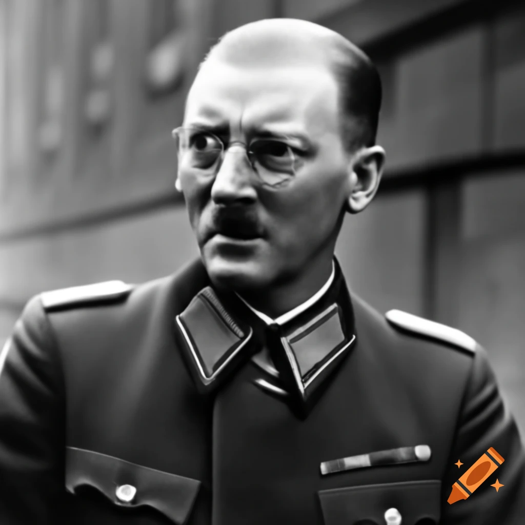 Young Adolf Hitler with square glasses