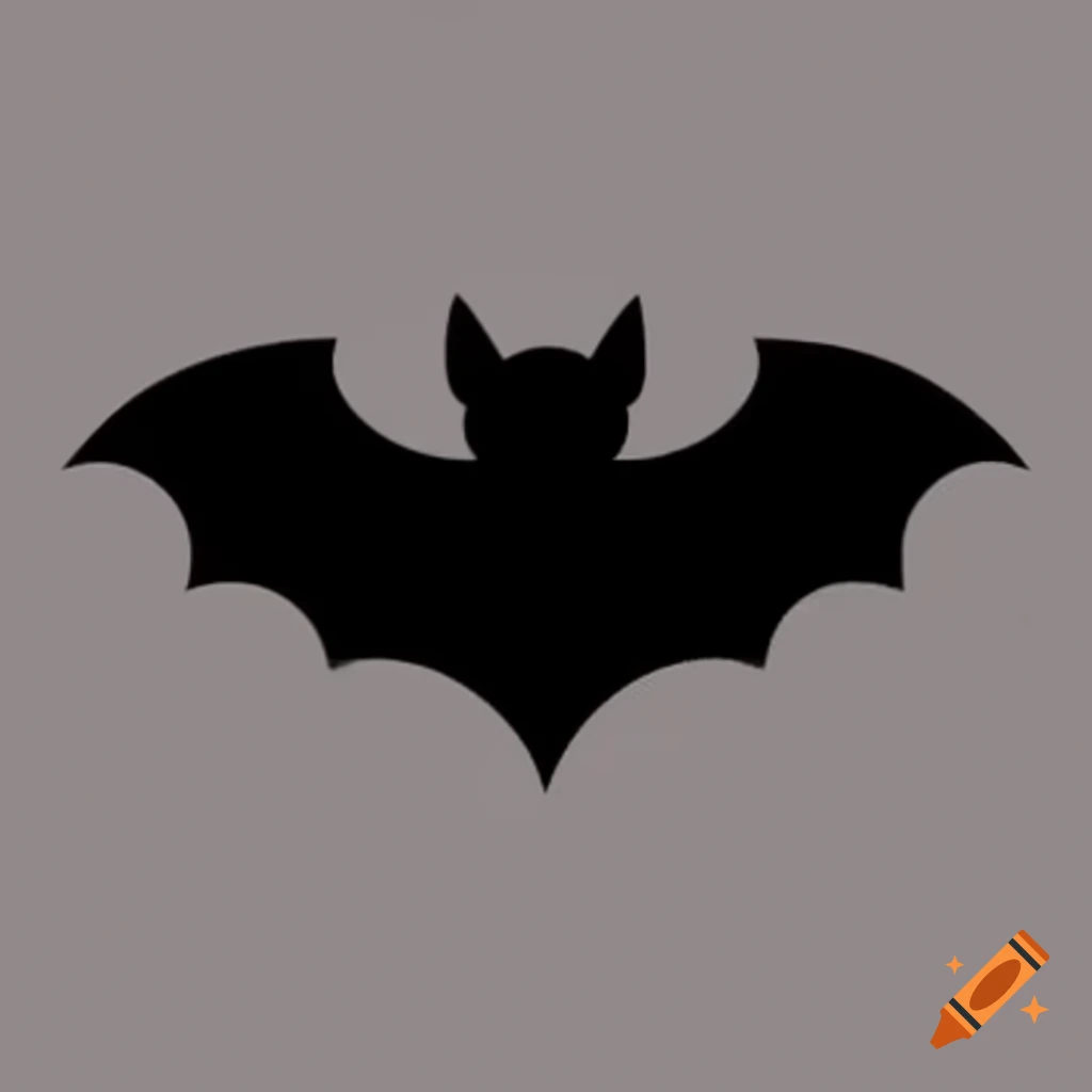 Silhouette of a bat against a contrasting background