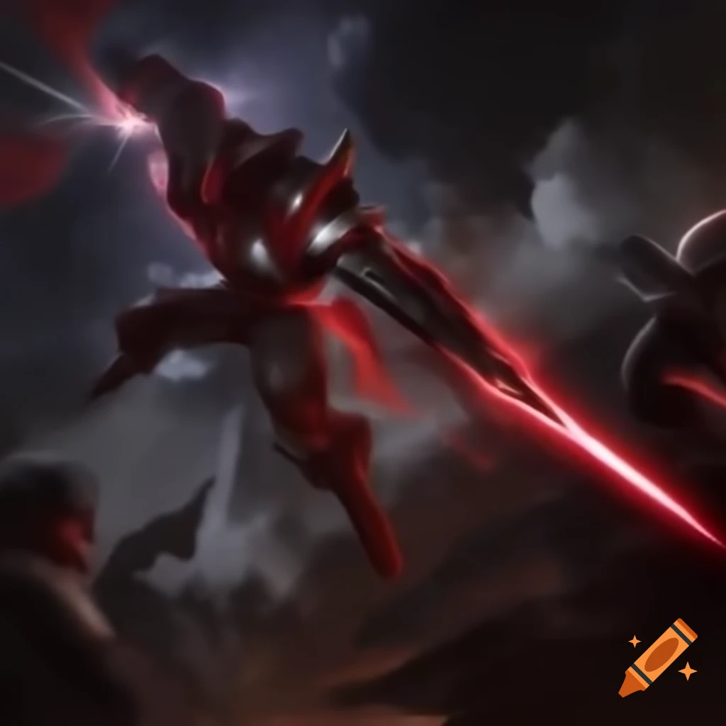 Two wizards in red and white battling with lightning weapons
