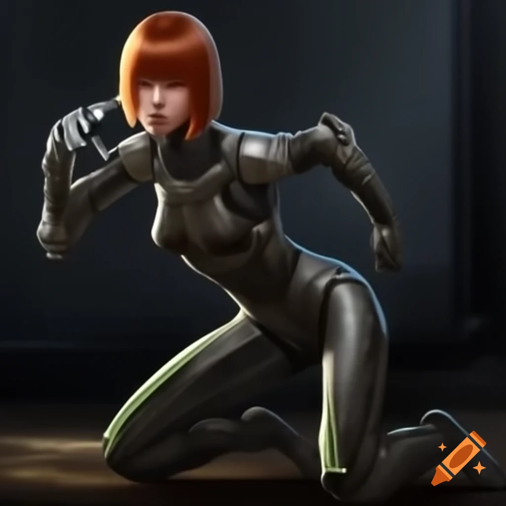 Full-body portrayal of Blanche Sitznski, AKA Anaconda from Earth-17922, showcasing her muscular build and strong presence