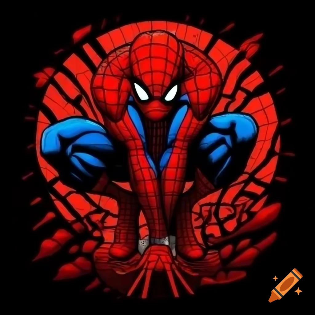 Spider-Man in shadows illustrated by Alex Ross