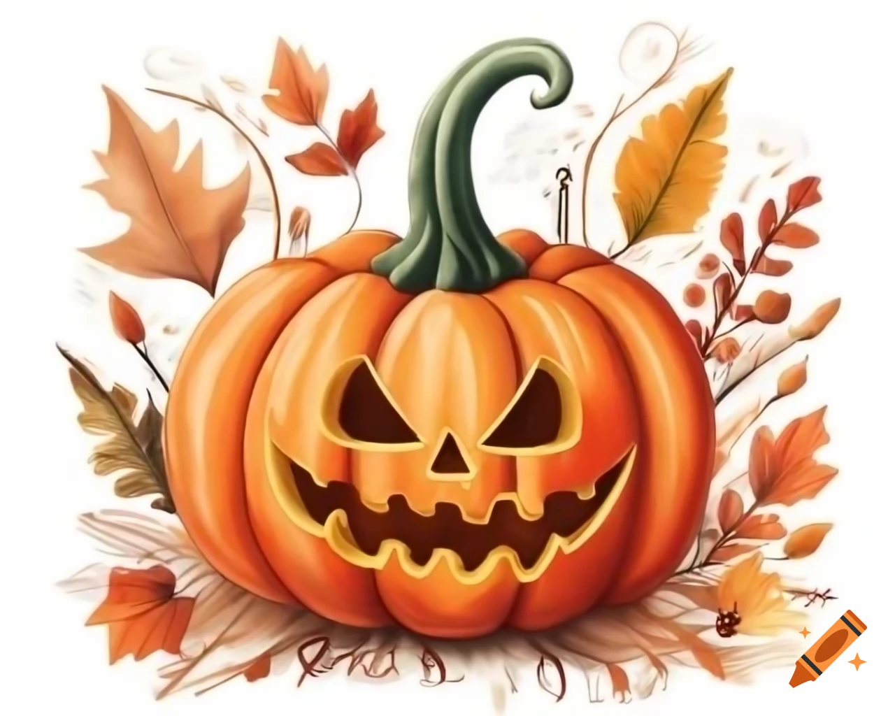 Thanksgiving Pumpkin Ornament In Autumn Shades Watercolor Storybook thanksgiving-pumpkin-ornament-in-autumn-shades-watercolor-storybook