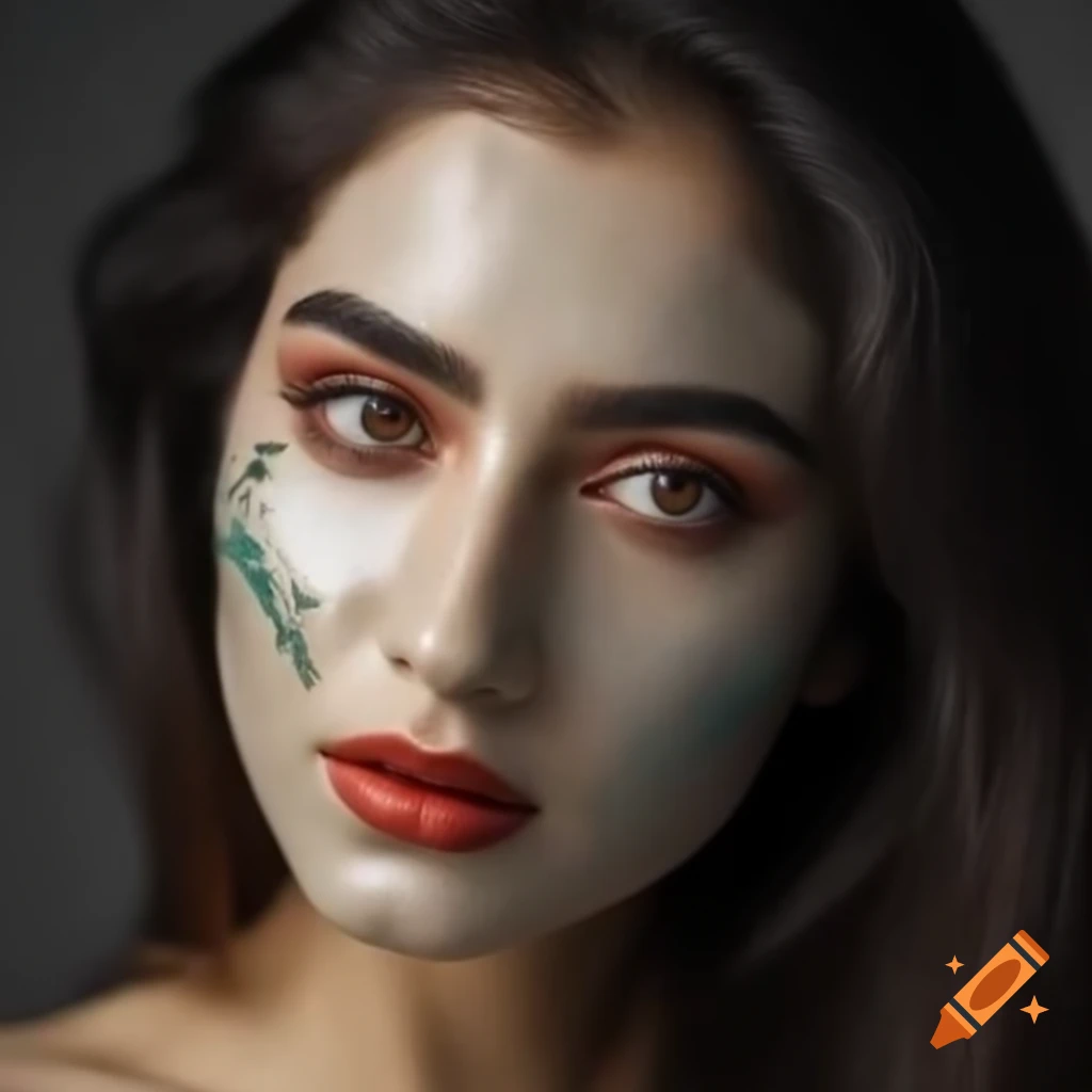 Young Arab israeli Woman With High Cheekbones And Wavy Hair In Natural young-arab-israeli-woman-with-high-cheekbones-and-wavy-hair-in-natural
