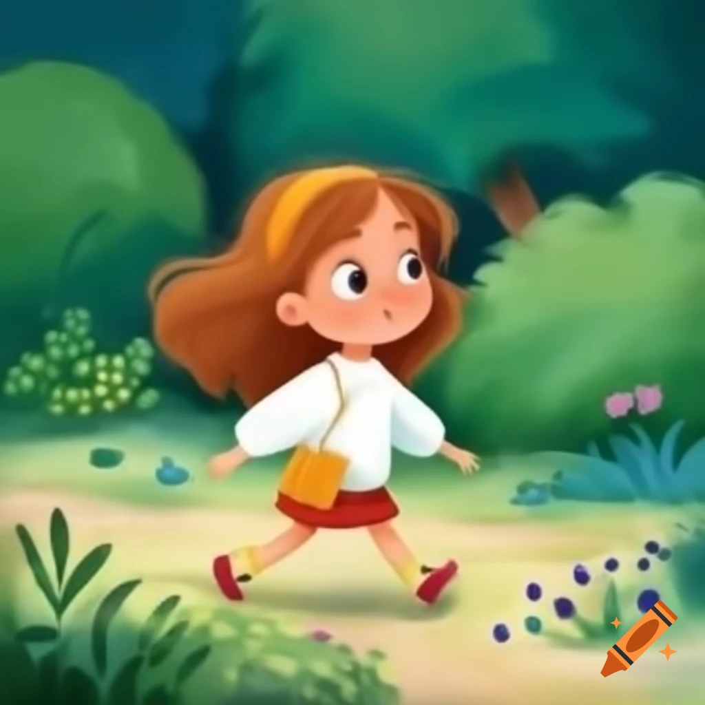 Woman walking through a beautiful garden