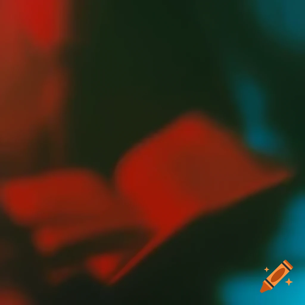 Psychedelic red fuzzy patterns inspired by 1980s visualizer