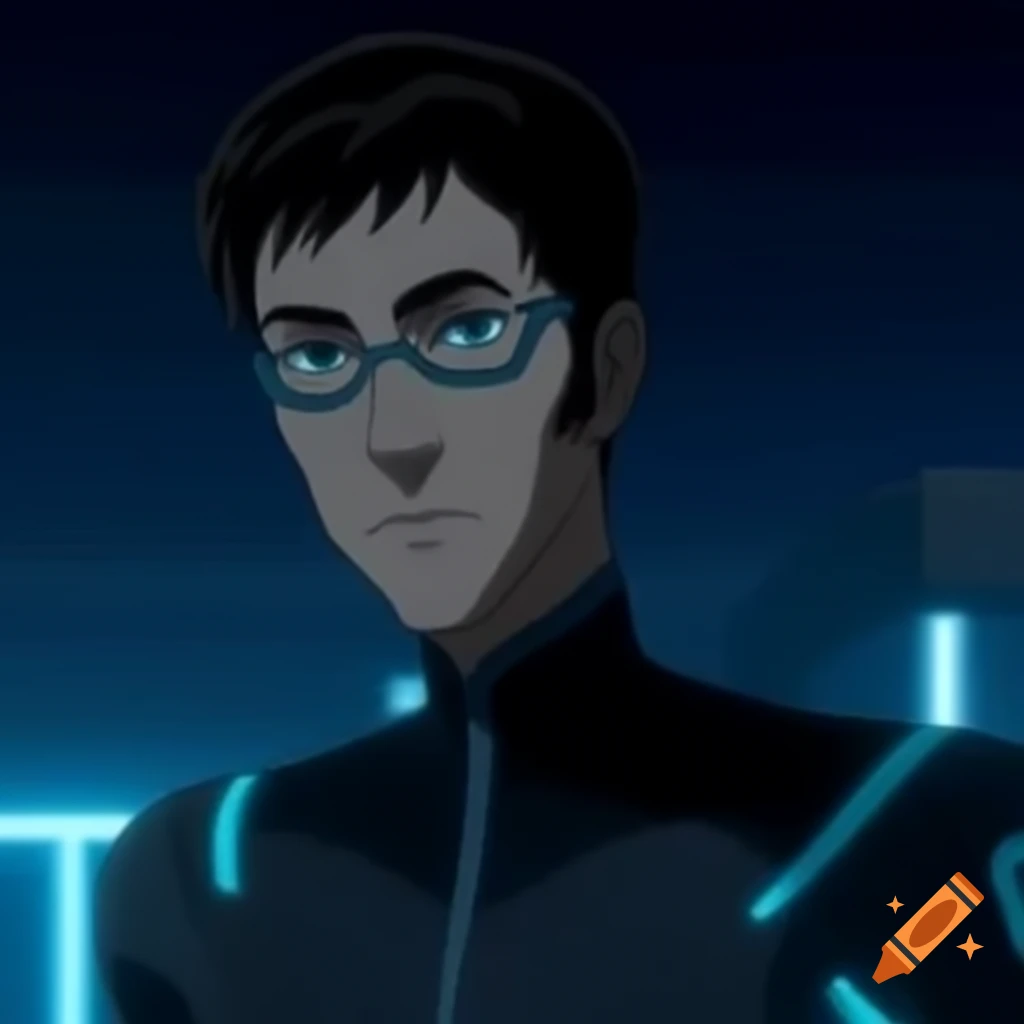 Anime styled depiction of beck protagonist from tron uprising on craiyon