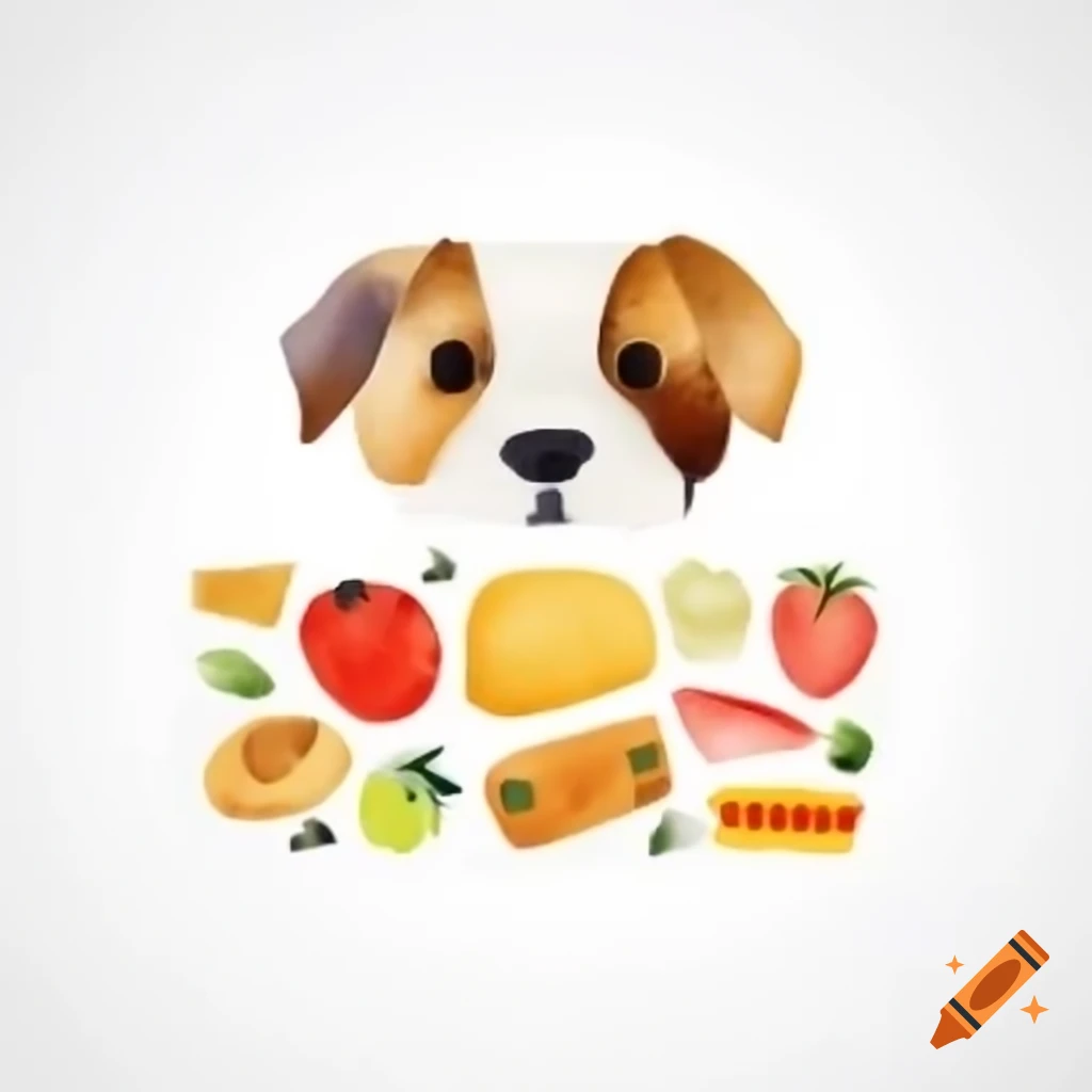 Dog food labels featuring caricature of Donald Trump