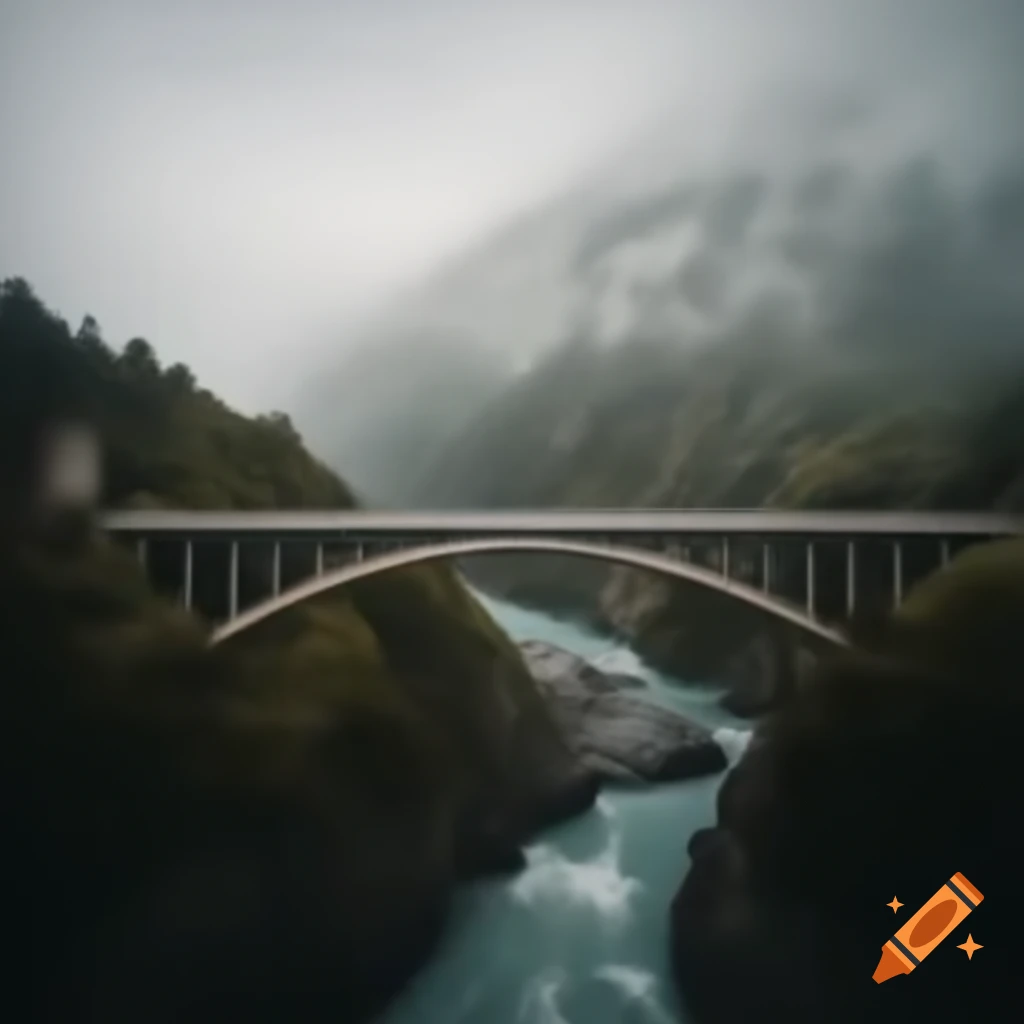 Un puente en un paisaje urbano