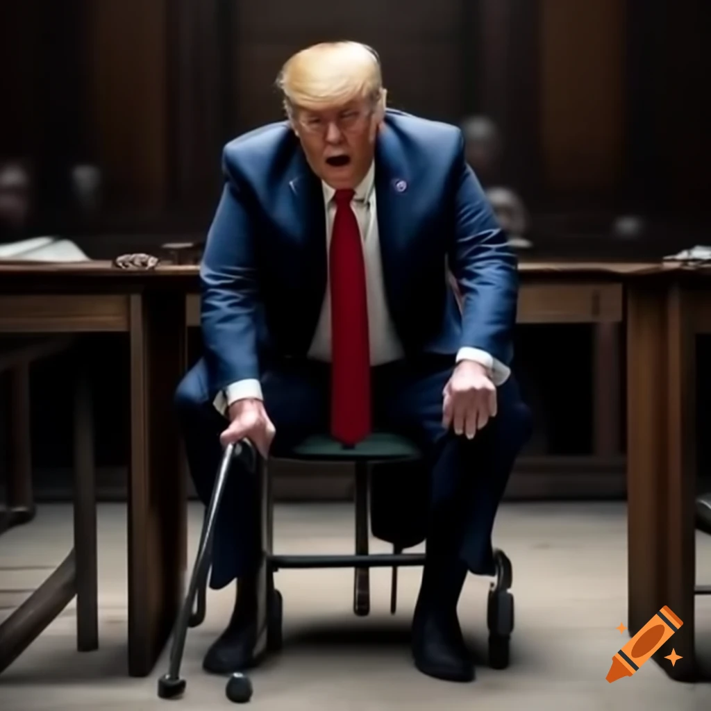 Elderly man with walker in New York City court, showing vulnerability and frustration