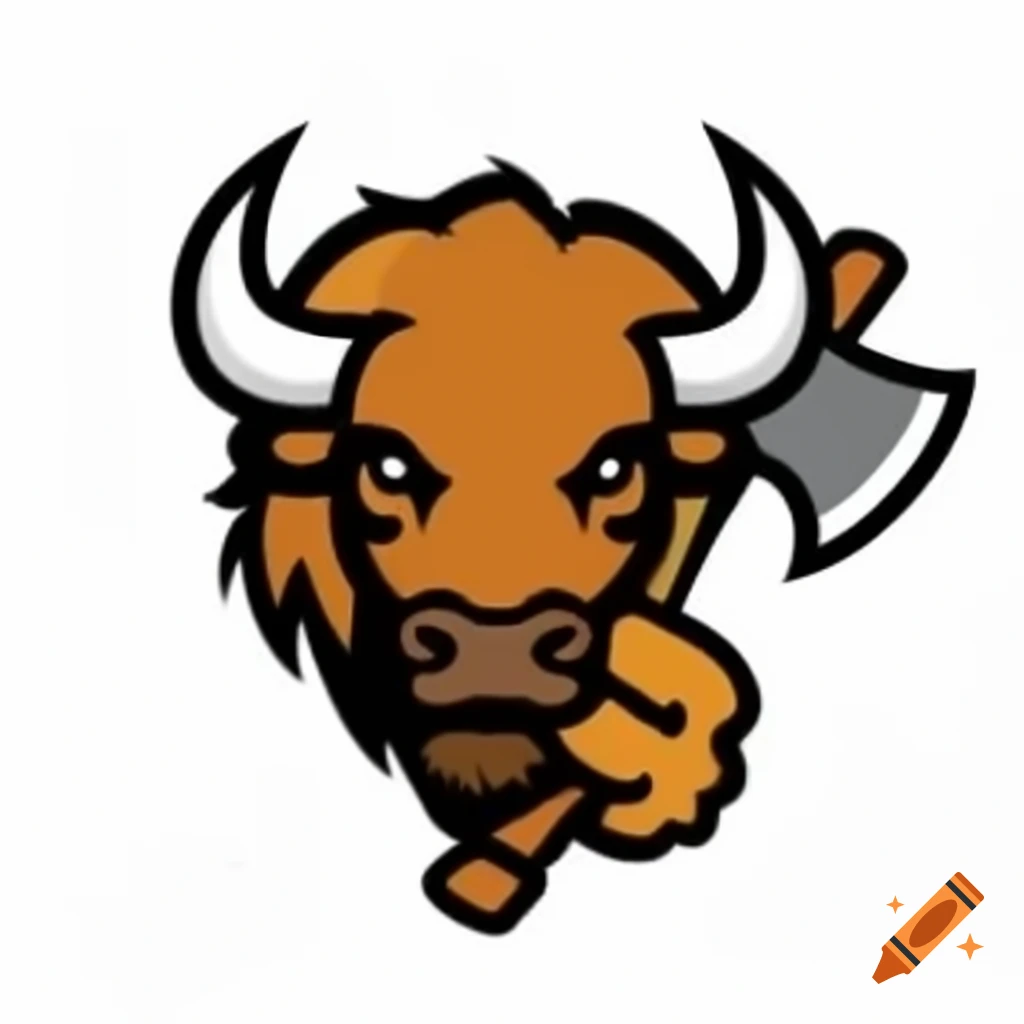 Bison logo holding an axe