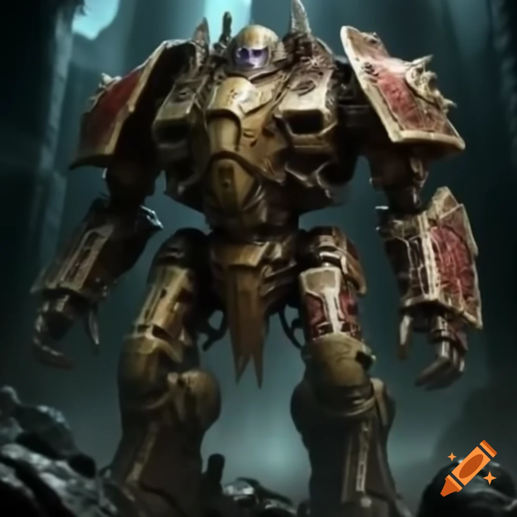Warlord Titan depicting a large robotic figure in a battle-ready stance