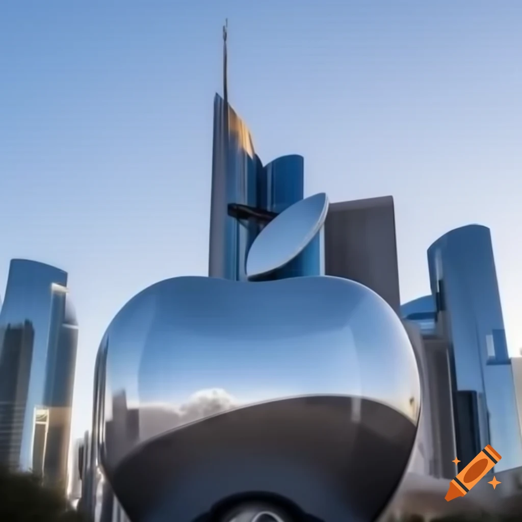 Futuristic building inspired by Apple design