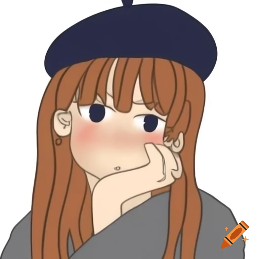 Stylish girl with brown skin and ponytail smiling at dusk, wearing ribbed sweater and beret