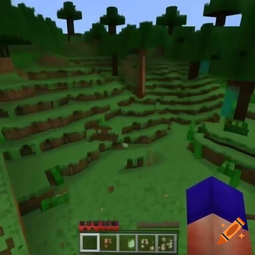 Minecraft landscape screen saver