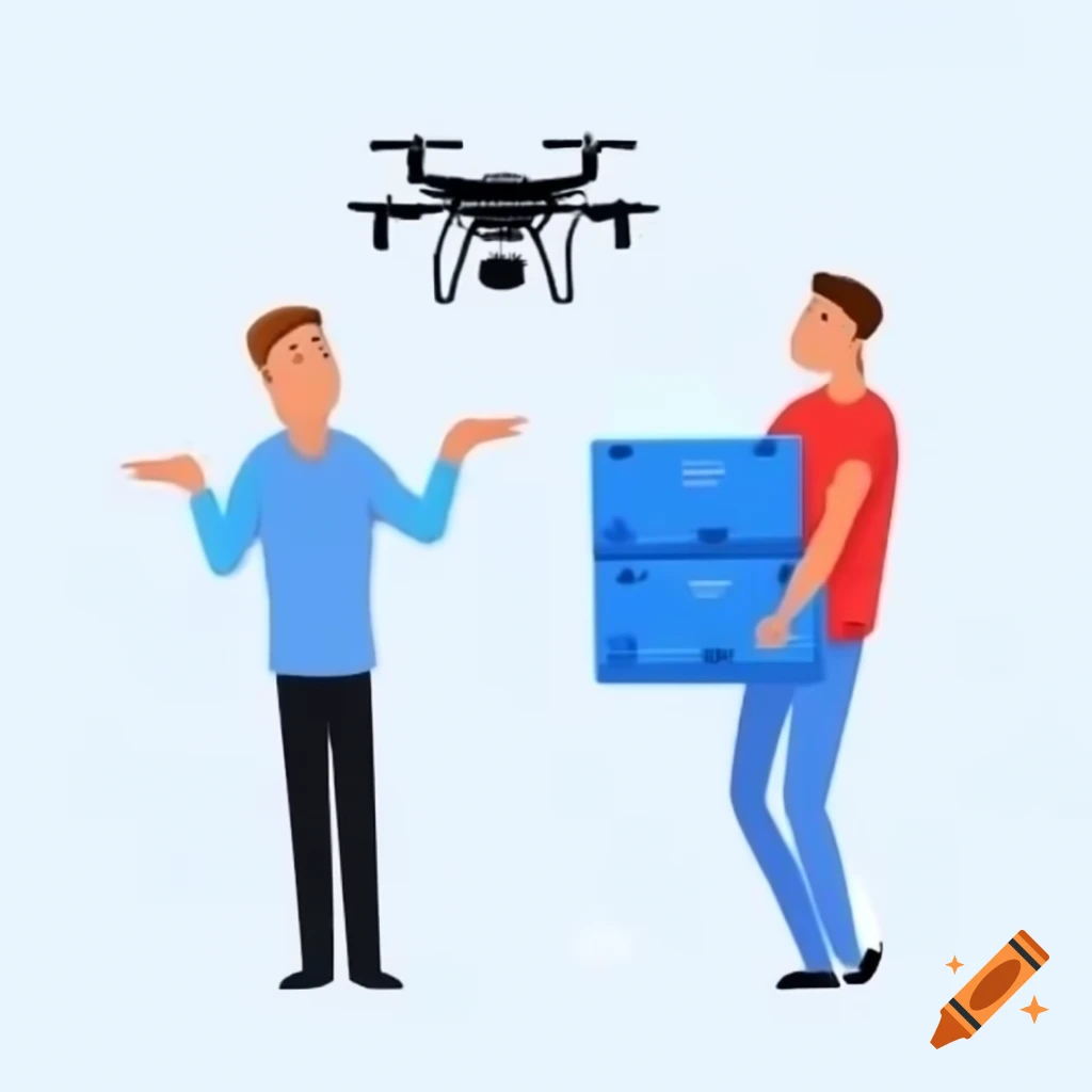 Confused Man Receiving Drone Delivery On Craiyon confused-man-receiving-drone-delivery-on-craiyon