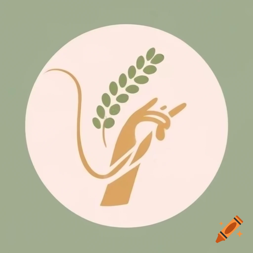 Logo design for Nikis Gourmet Desserts featuring handwritten style and wheat sprouts
