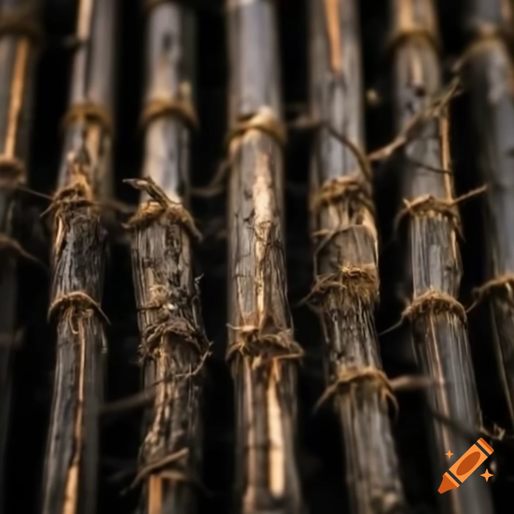 Textured pattern of sticks