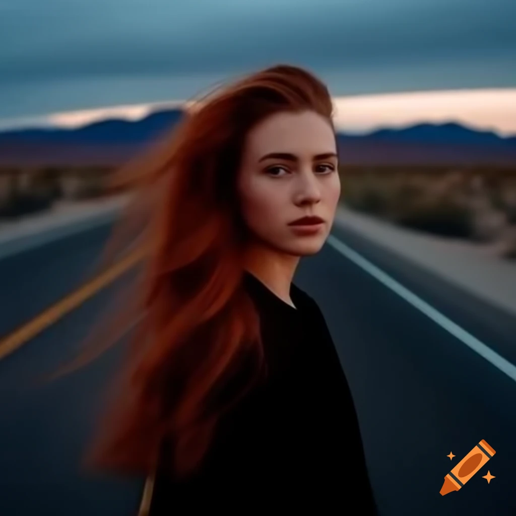 Dark desert highway with cool wind, evoking a sense of freedom