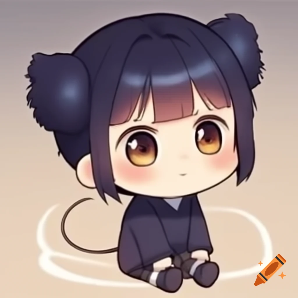 Cute chibi anime character design