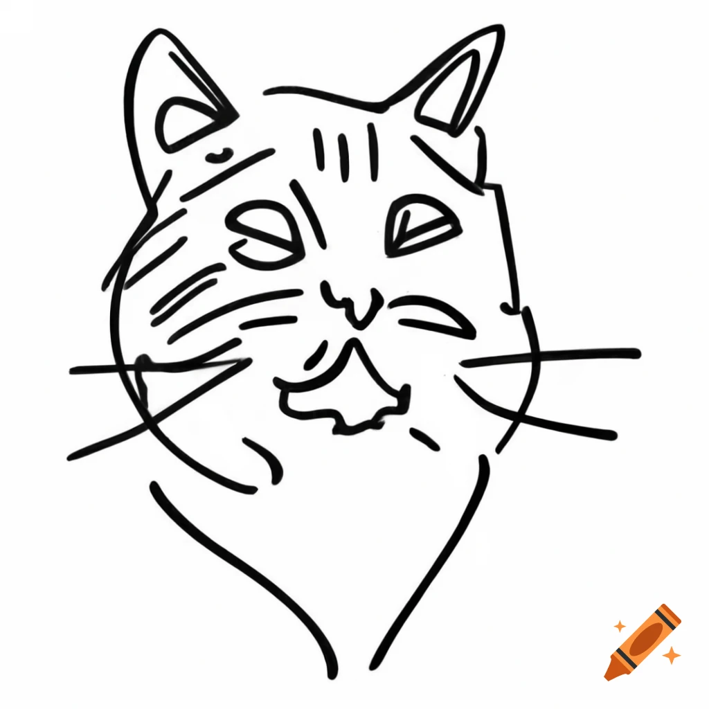 Graffiti of an anarchist calico tabby cat