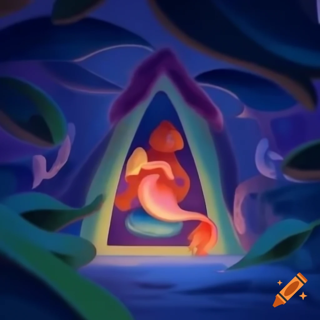 Mermaid adapting to human world in vibrant Disney Animation style