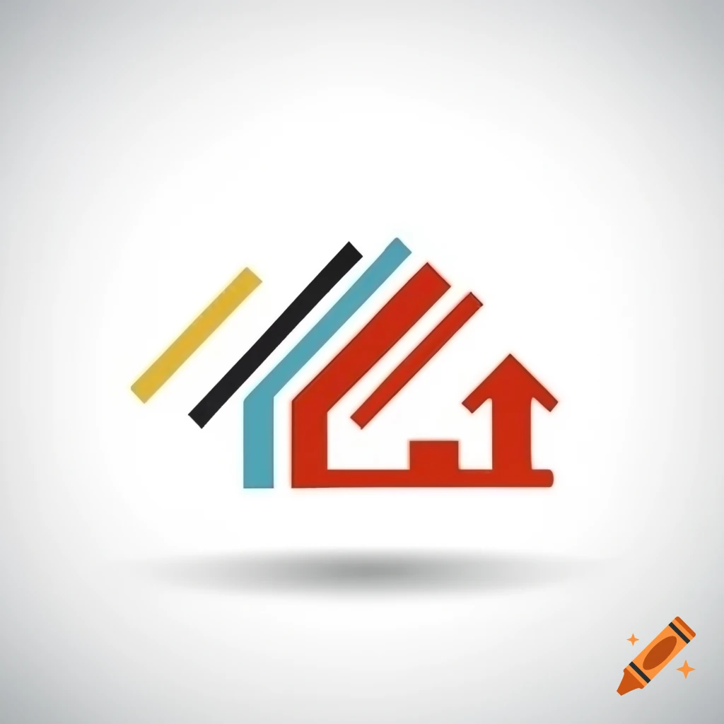 Logo of houses symbolizing financial stability in 2D art