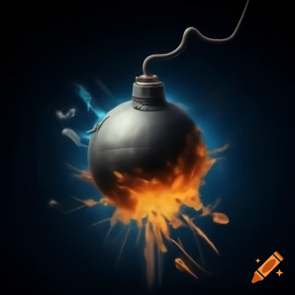 Realistic depiction of a paper bomb