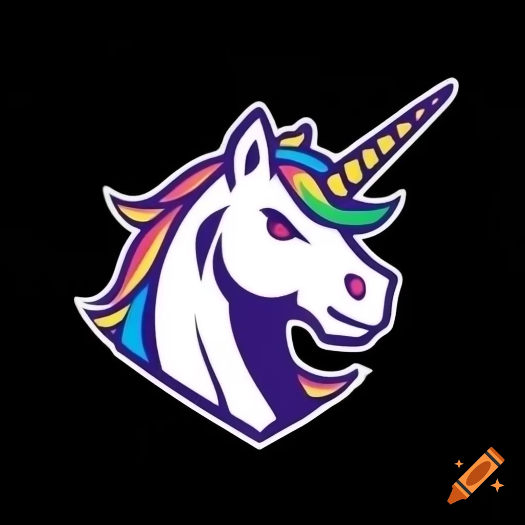eSport logo featuring a mecha unicorn mascot