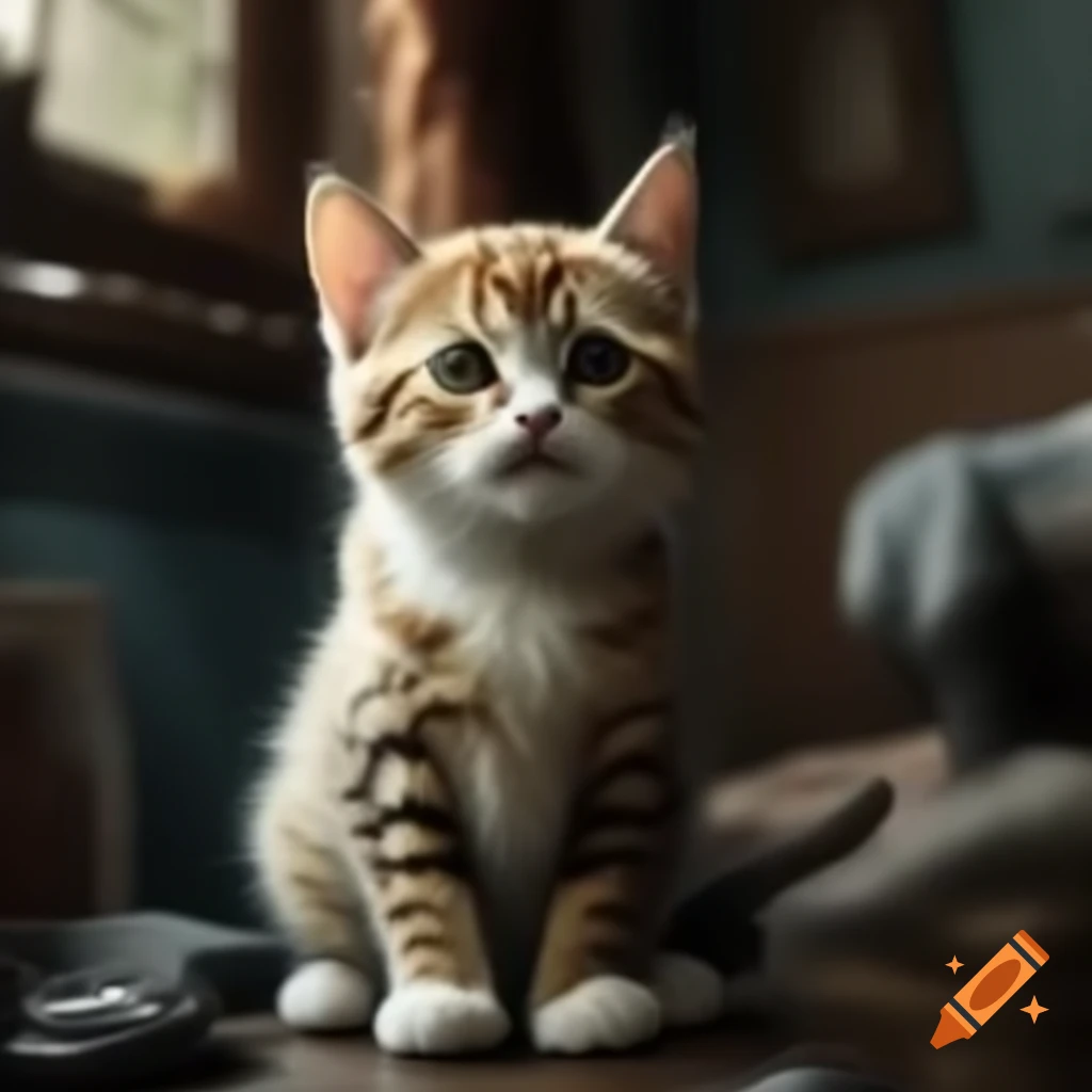 Cute cat lounging