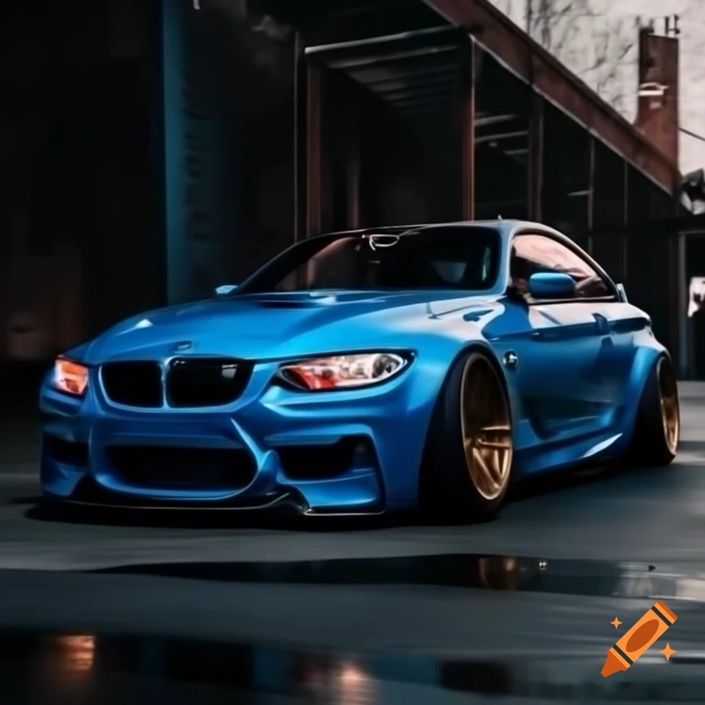 Modified BMW e92 sports car