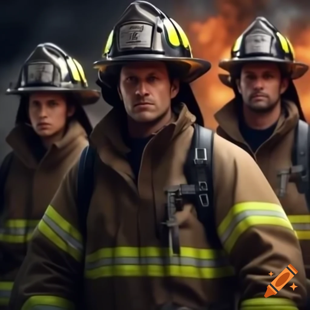 Firefighters in action showcasing bravery and heroism