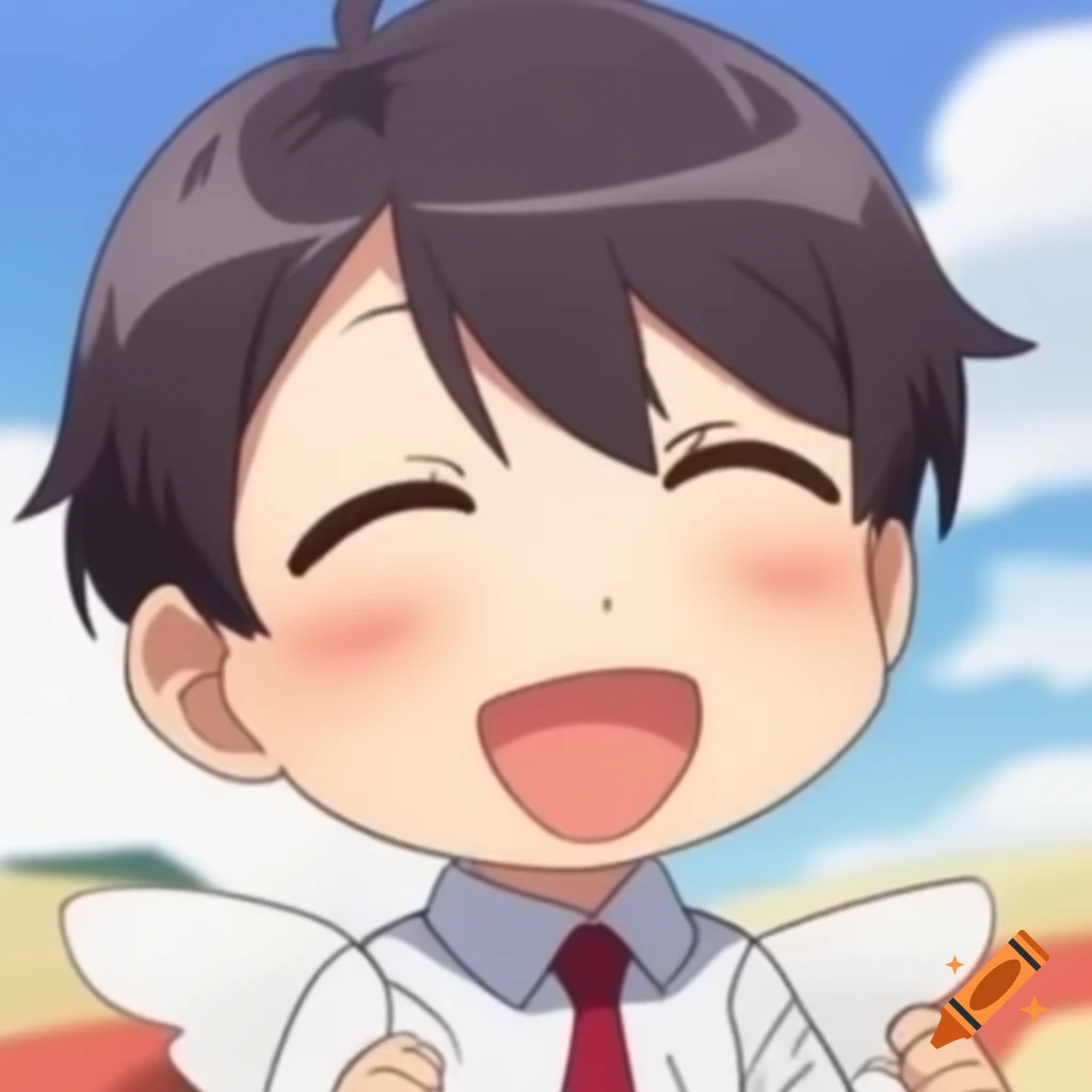Cute anime chibi character illustration