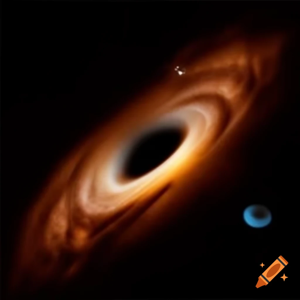 Mysterious black hole in space