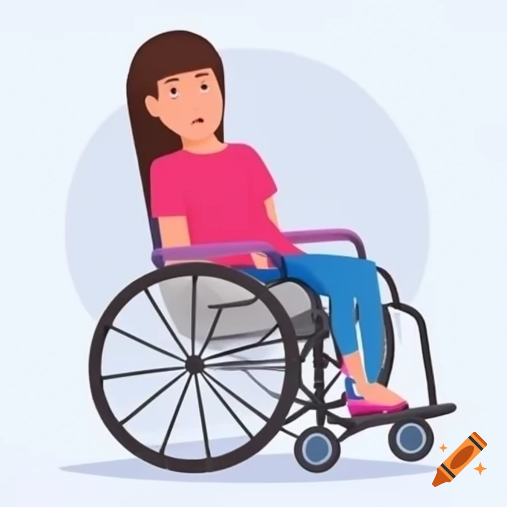 Girl in wheelchair