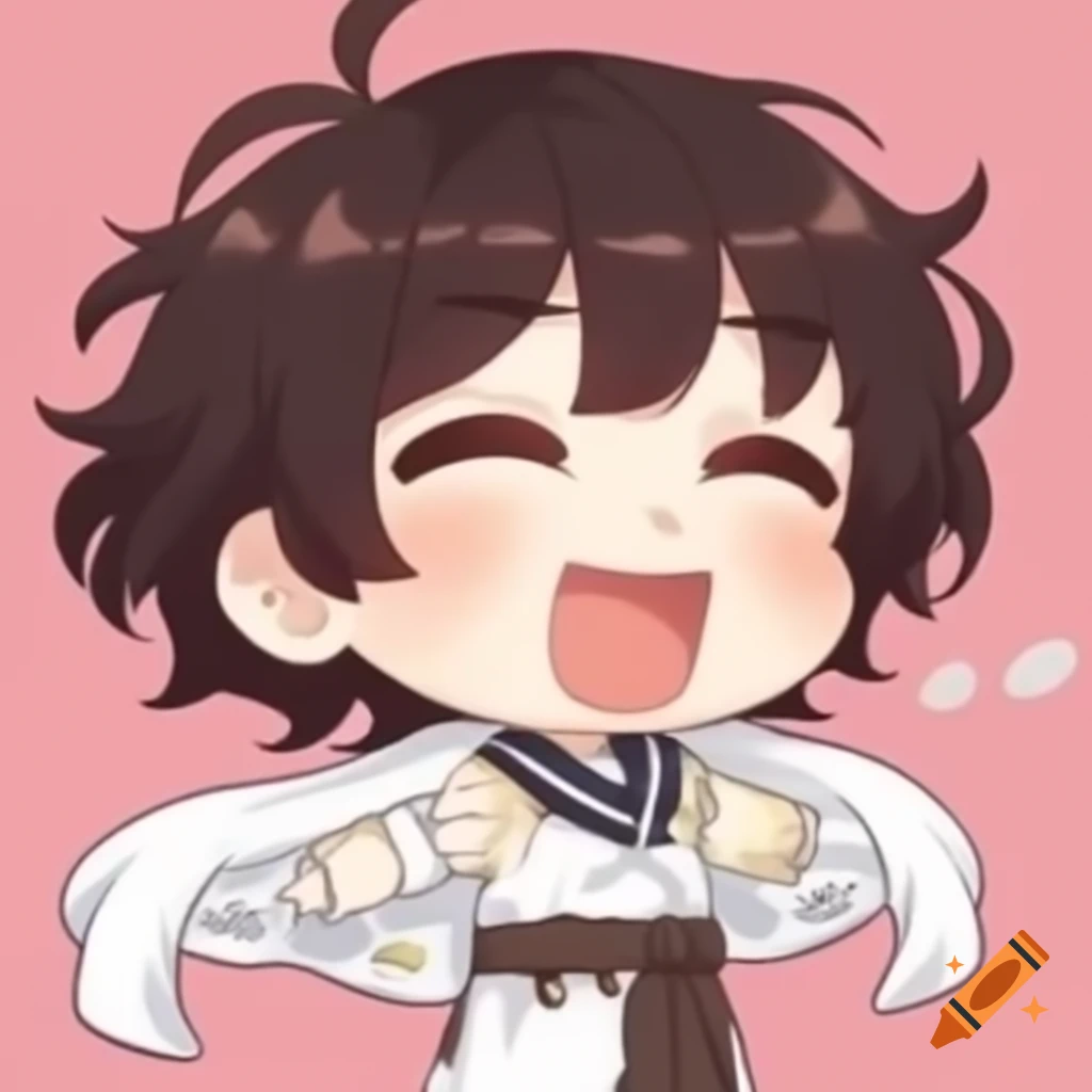 Cute chibi anime character design