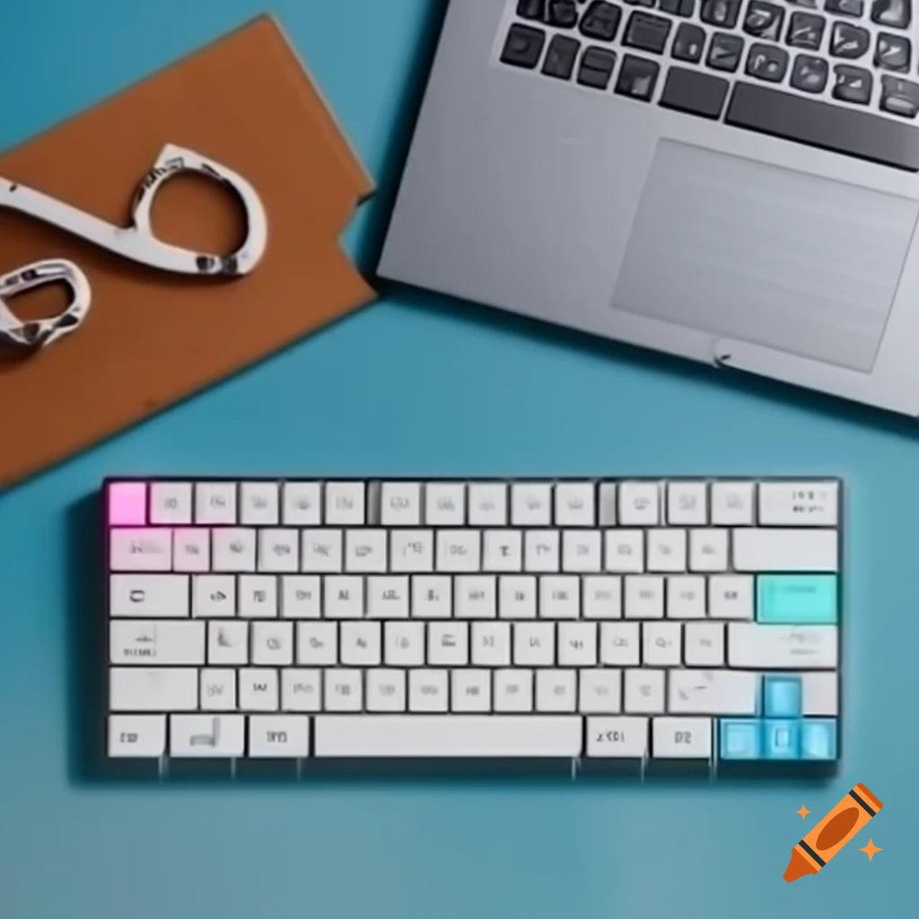 Keyboard key q showing technology and design on craiyon
