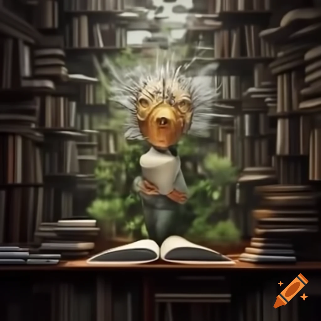 Visualmente atraente ambiente de escrita com título 'Beta Reader Profissional' e fundo de livros