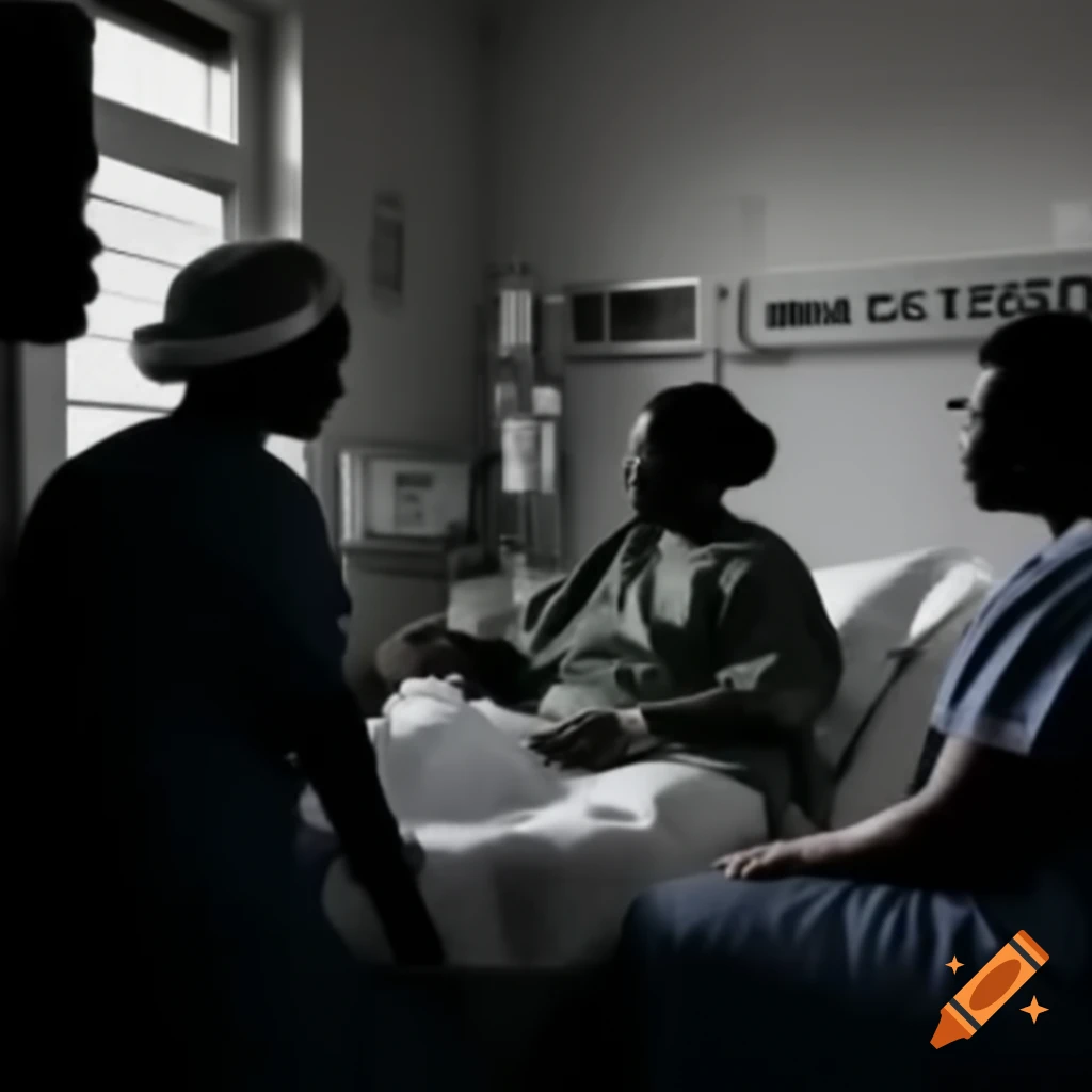 Diverse group of hospital patients receiving care