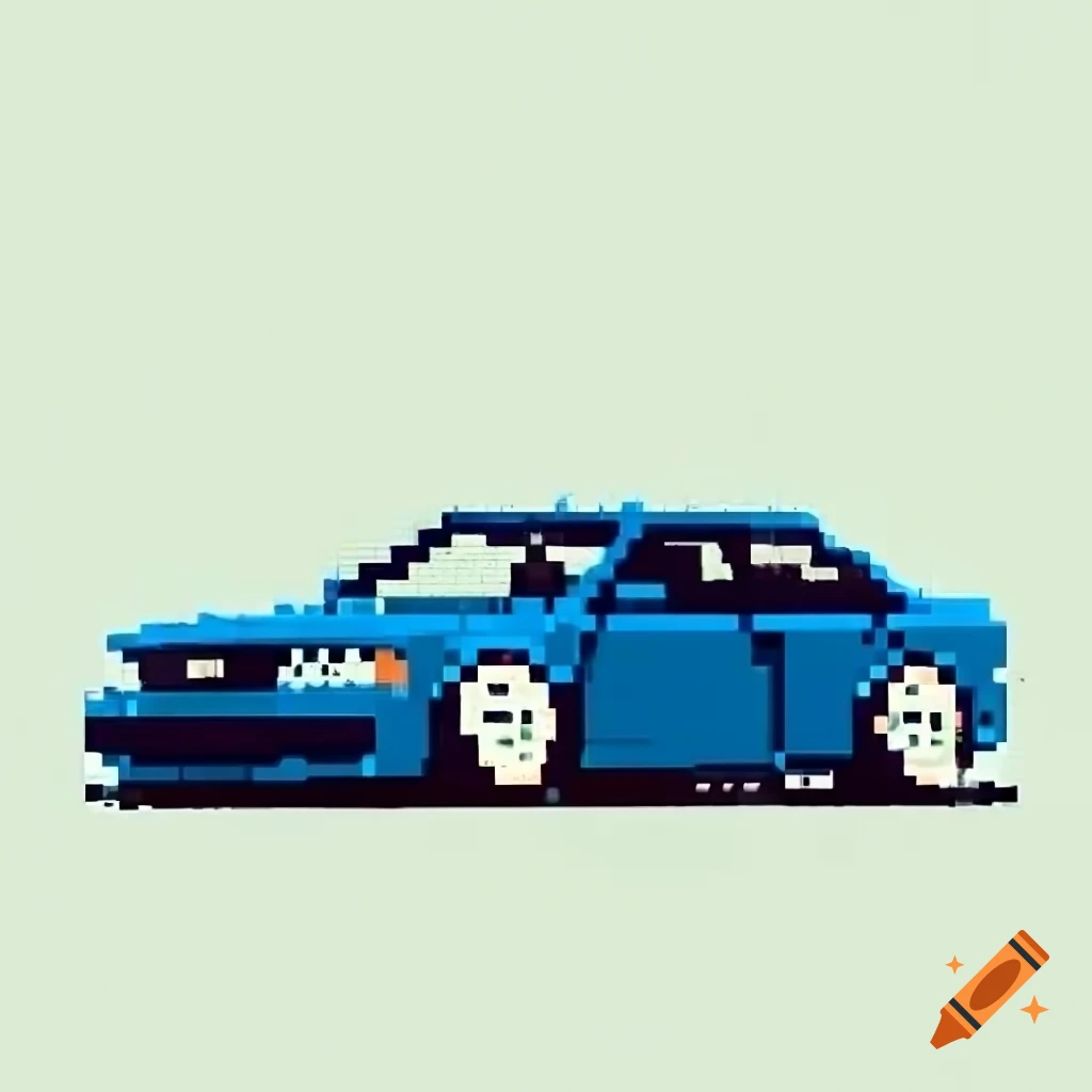 Audi A4 B5 Represented In Pixel Art Style On Craiyon