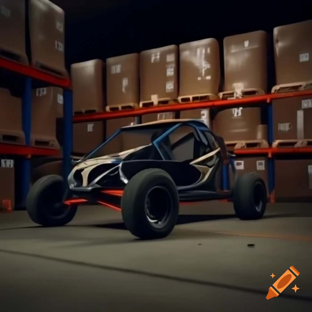 Buggy transporting cages in a warehouse setting