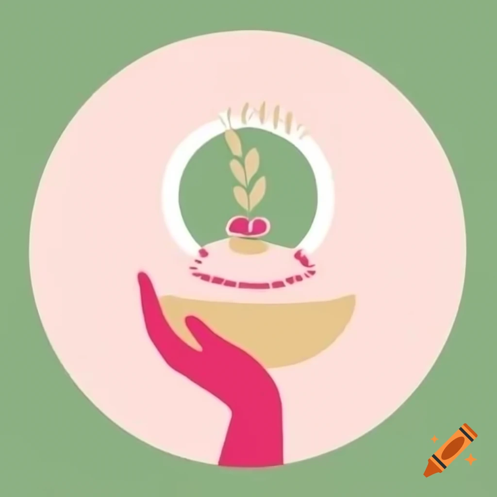 Round logo design for Niki's Gourmet Desserts featuring handwritten text in pink