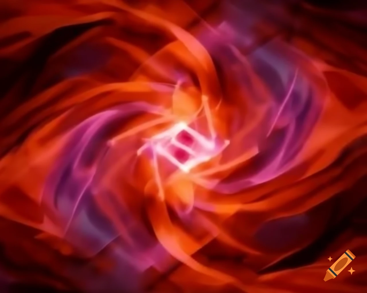 Abstract representation of soulmate love energy and aura