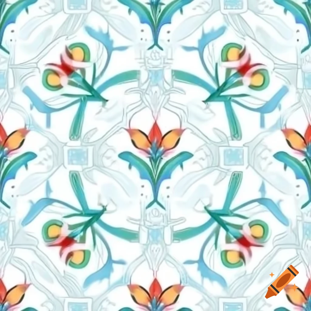 Beautiful high-quality floral pattern in light colors