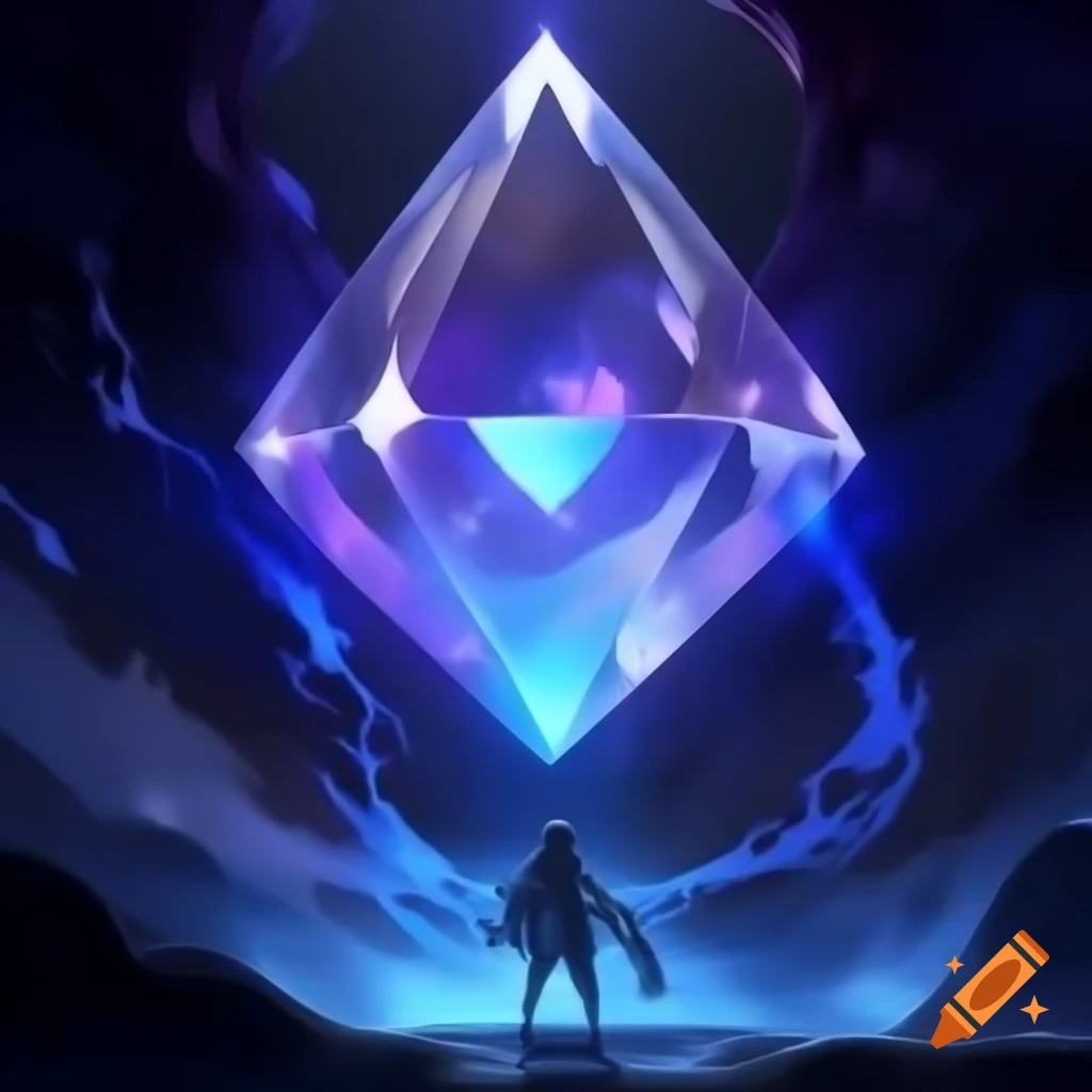 Mystical profile picture with Chaos Diamond surrounded by swirling energy effects