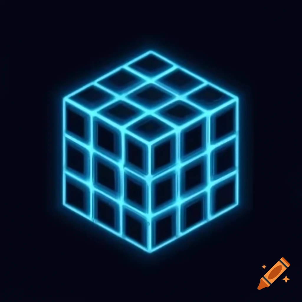 Neon Glowing Rubik s Cube In A Tesseract Design Space Theme On Craiyon neon-glowing-rubik-s-cube-in-a-tesseract-design-space-theme-on-craiyon