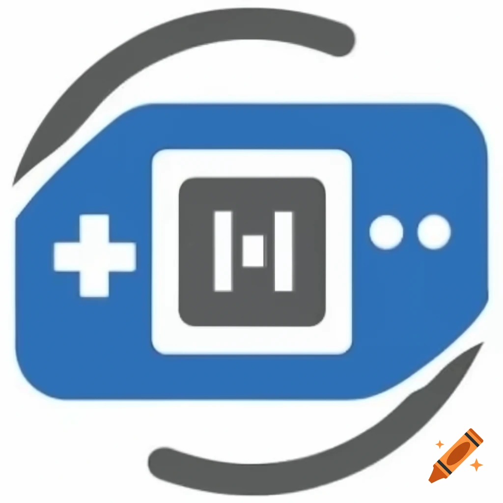 Stylized Gameboy logo for a channel