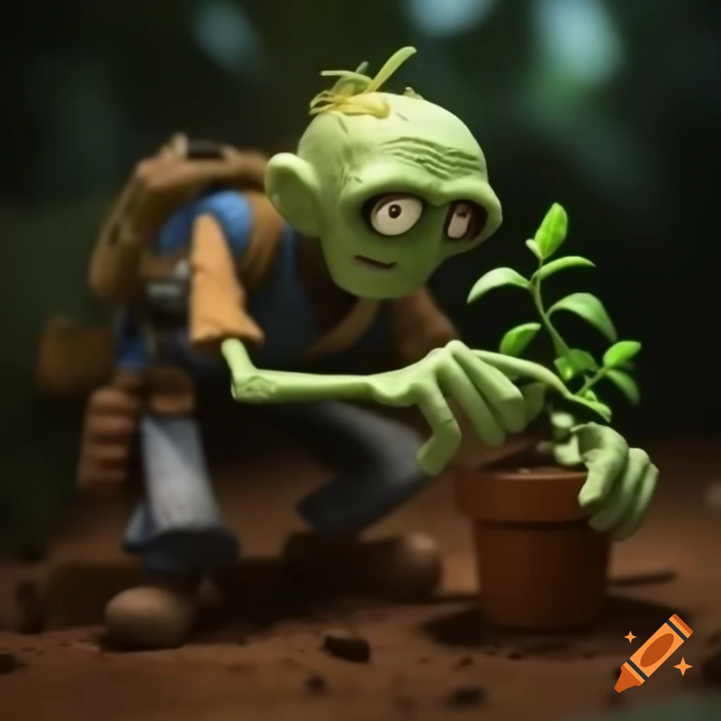 Original character design for Plants vs Zombies game concept