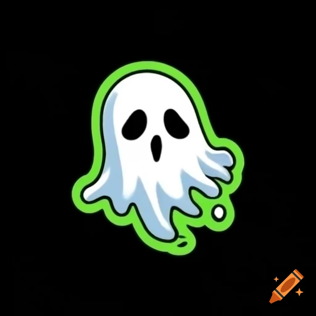 Cute ghost logo design with an attacking theme