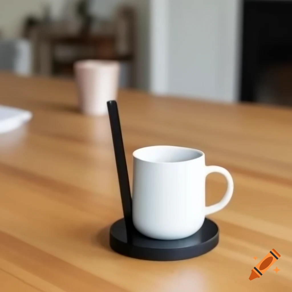 Innovative device to keep a cup stable on a table with a sticky base